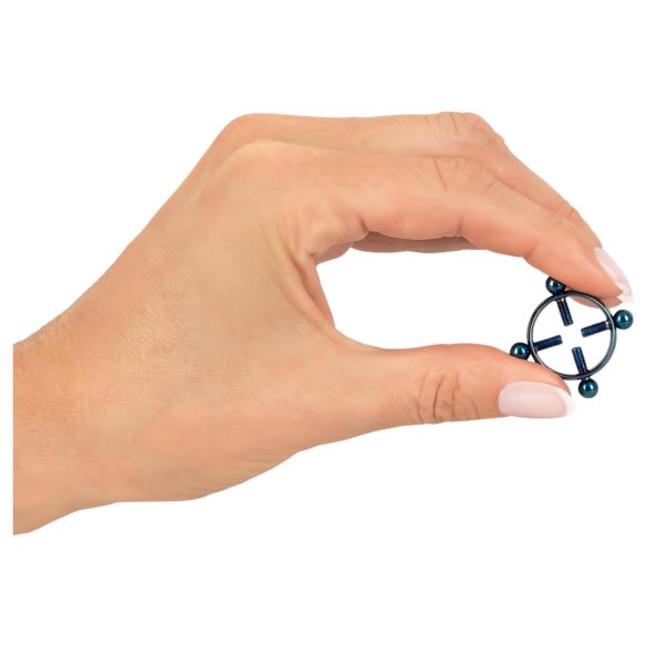 Bad Kitty - bling for brystvorte (runde) - blå