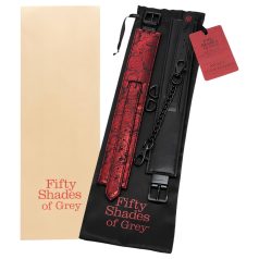 Fifty Shades - ankelmansjetter (svart-rød) Fifty Shades - ankelmansjetter (svart-rød)