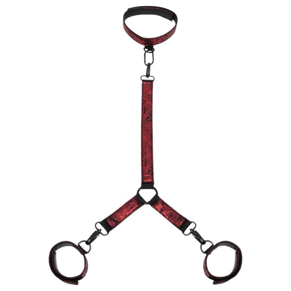 De grå nyanser - halsbindingssett (svart-rød)