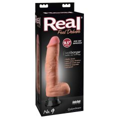 Real Feel Deluxe No.9 - naturtro vibrator med testikler