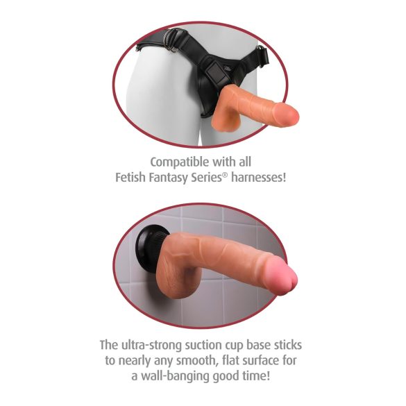 Real Feel Deluxe No.12 - naturtro vibrator med testikler