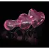 Icicles No. 75 - hjerteformet glass analplugg (rosa)