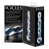 Icicles No. 08 - bølget, tosidig, glass dildo (klar-blå)