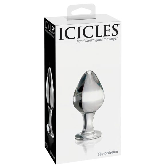 Icicles No. 25 - Konisk, glass analplugg (gjennomsiktig)