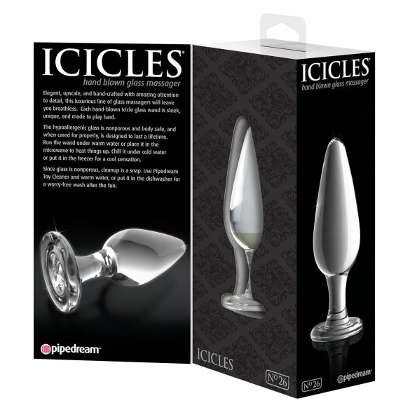 Icicles No. 26 - Glassplugg for Anus