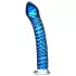 Icicles No. 29 - spiral, blå glassdildo