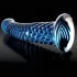 Icicles No. 29 - spiral, blå glassdildo