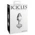 Icicles No. 44 - Kjegleformet glass analplugg (gjennomsiktig)