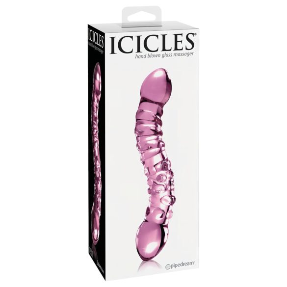 Icicles No. 55 - Toveis G-punkt glassdildo (rosa)