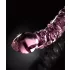 Icicles No. 55 - dobbeltendende G-punkt glassdildo (rosa)