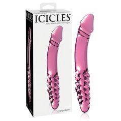 Icicles No. 57 - Dobbelended Glasdildo med Penisform (Rosa) Icicles No. 57 - Dobbelended Glasdildo med Penisform (Rosa)