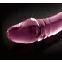 Icicles No. 57 - Dobbeltsidig glassdildo med penisform (rosa)