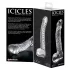 Icicles nr. 61 - glassdildo med pung og penis (gjennomsiktig)