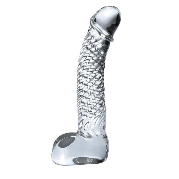 Icicles No. 61 - herdet, penisformet glassdildo (gjennomsiktig)