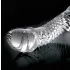Icicles nr. 61 - glassdildo med pung og penis (gjennomsiktig)