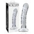 Icicles No. 62 - Klar Glassdildo med Penisdesign