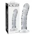 Icicles No. 62 - glassdildo med penisform (gjennomsiktig)