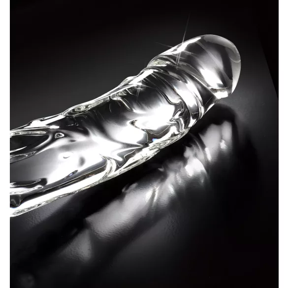 Icicles No. 62 - glassdildo med penisform (gjennomsiktig)