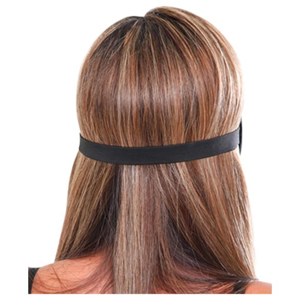 Fetish Deluxe Fantasy - bredt, mykt øyemaske (svart)