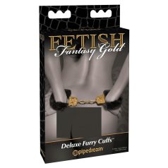 Pipedream Fetish Fantasy Gold - plysj håndjern (svart) Pipedream Fetish Fantasy Gold - plysj håndjern (svart)
