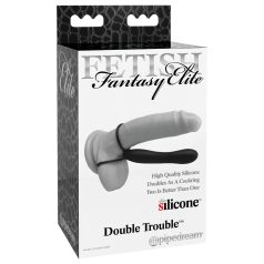 Fetish Dobbel Trøbbel – Luksus penis- og dildoring i sort Fetish Dobbel Trøbbel – Luksus penis- og dildoring i sort