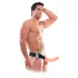 Pipedream - Fetish Strap-On 8 - påsettbar, hul vibrator (naturfarget)