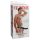 Fetisj Strap-On 8 - justerbar, hul vibrator (svart)