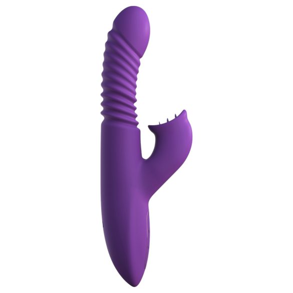 Fantasy For Her – 3-i-1 støtvibrator med varmefunksjon (lilla)