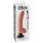 King Cock 9 - bøyelig sugekoppvibrator (26 cm) - naturtro
