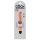 King Cock 7 Stiffy - vanntett, naturtro vibrator (18 cm) - naturlig