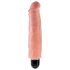 King Cock 7 Stiffy - vanntett, naturtro vibrator (18 cm) - naturlig