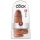 King Cock 9 Chubby - sugekoppdildo (23cm) - mørk naturtone