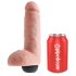 King Cock 8 - realistisk sprutende dildo (20 cm) - naturlig