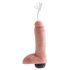 King Cock 8 - realistisk sprutende dildo (20 cm) - naturlig