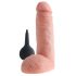 King Cock 8 - realistisk sprutende dildo (20 cm) - naturlig