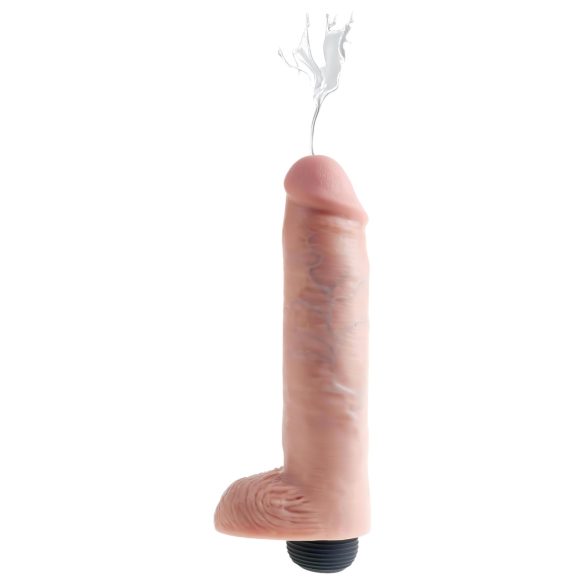 King Cock 10 - naturtro sprutende dildo (25cm) - naturlig