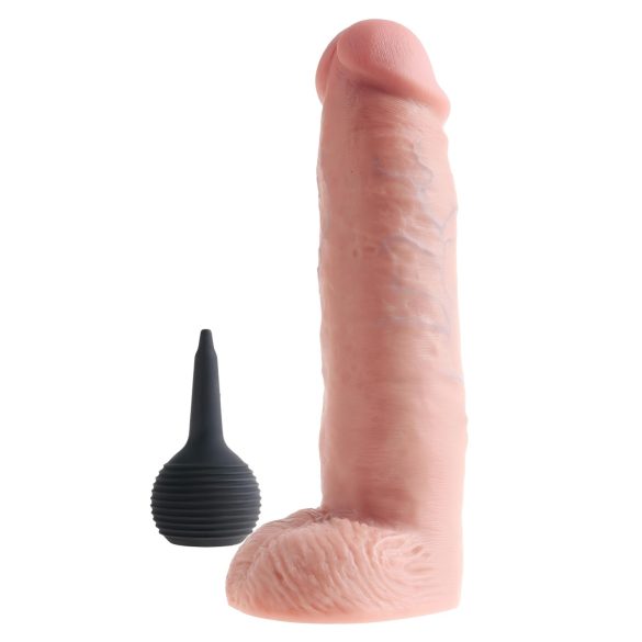 King Cock 10 - naturtro sprutende dildo (25cm) - naturlig