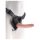 King Cock 7 - Strap-on dildo med sele (svart)
