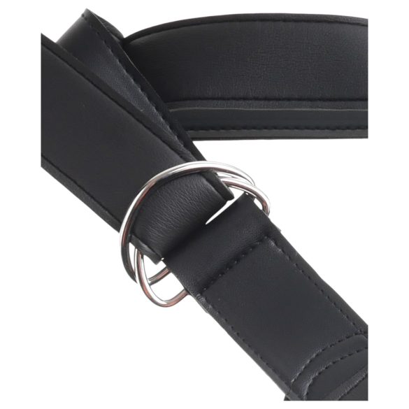 King Cock 7 - Strap-on dildo med sele (svart)