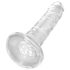 King Cock Clear 6 - sugekopp dildo (15cm)