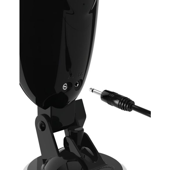 PDX Elite Dirty Talk - vibrerende kunstig vagina masturbator (svart)