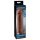 X-TENSION Perfect 2 - penisforlengelse med ring (19 cm) - mørk natur