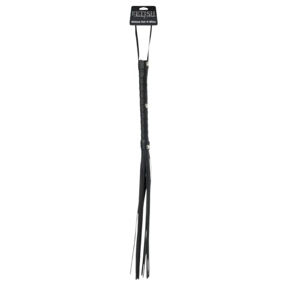 Fetish Fantasy Deluxe Cat-O-Nine - pisk (65 cm) - svart