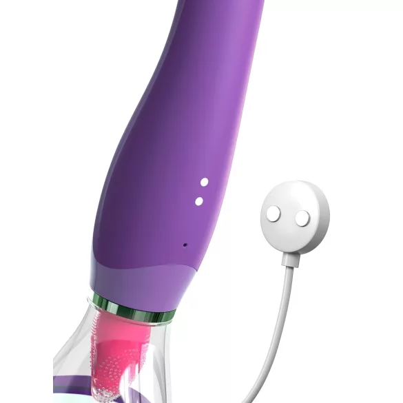Pipedream - Fantasy - oppladbar 3-i-1 slikkemaskin (lilla)