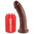King Cock 8 Dildo (20cm) - Brun