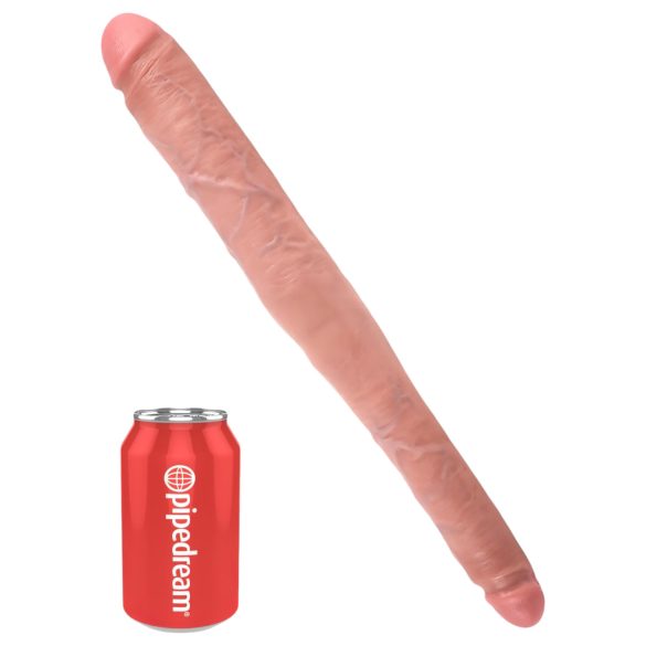 King Cock 16 Tapered - naturtro dobbel dildo (41 cm) - naturlig