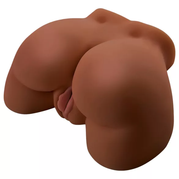 Pipedream Junk in Tha Trunk - vibrerende kvinnelig torso‑masturbator (mørk naturfarge)