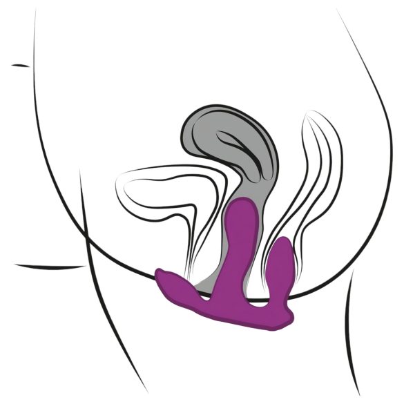 3Some Total Ecstasy - trådløs trippelvibrator (lilla)