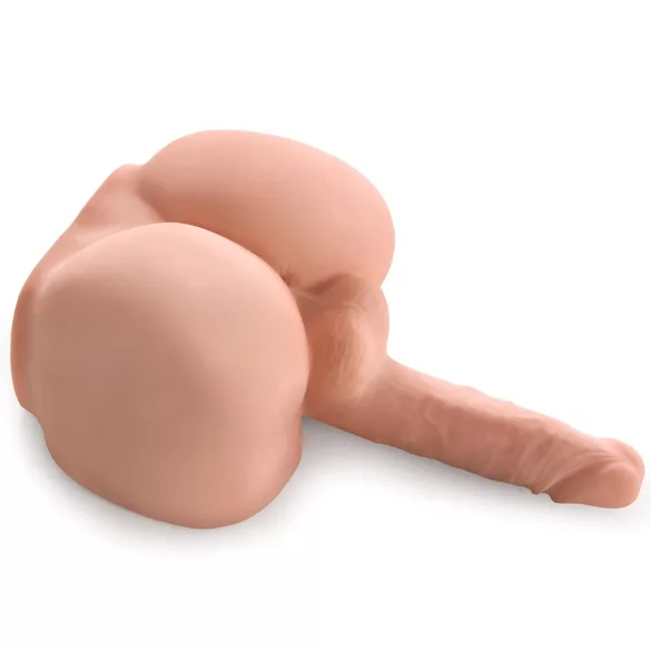 PDX Dirty Talk - naturtro rumpe-torso med dildo