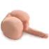 PDX Dirty Talk - naturtro rumpe-torso med dildo